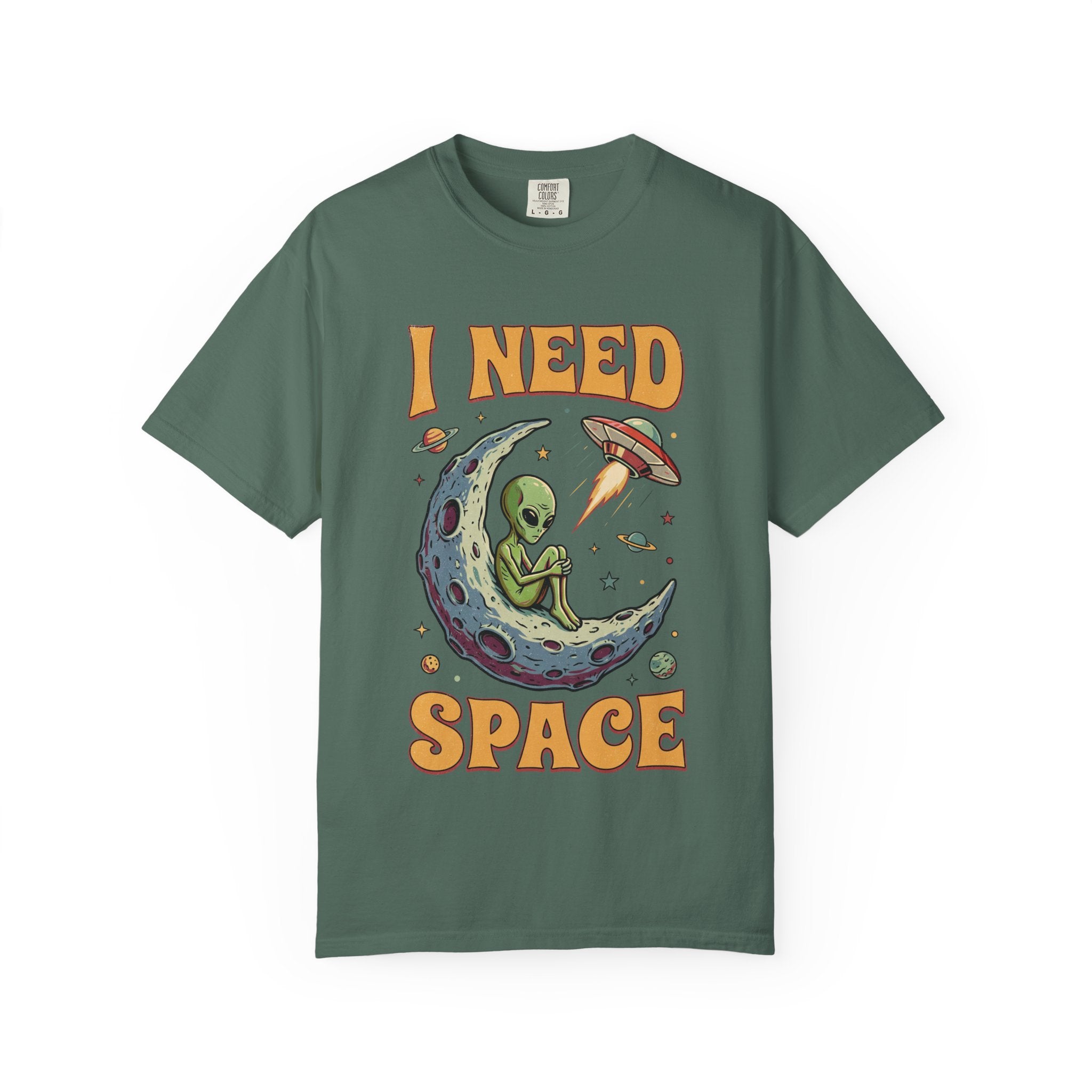 I Need Space Alien Comfort Colors Tee