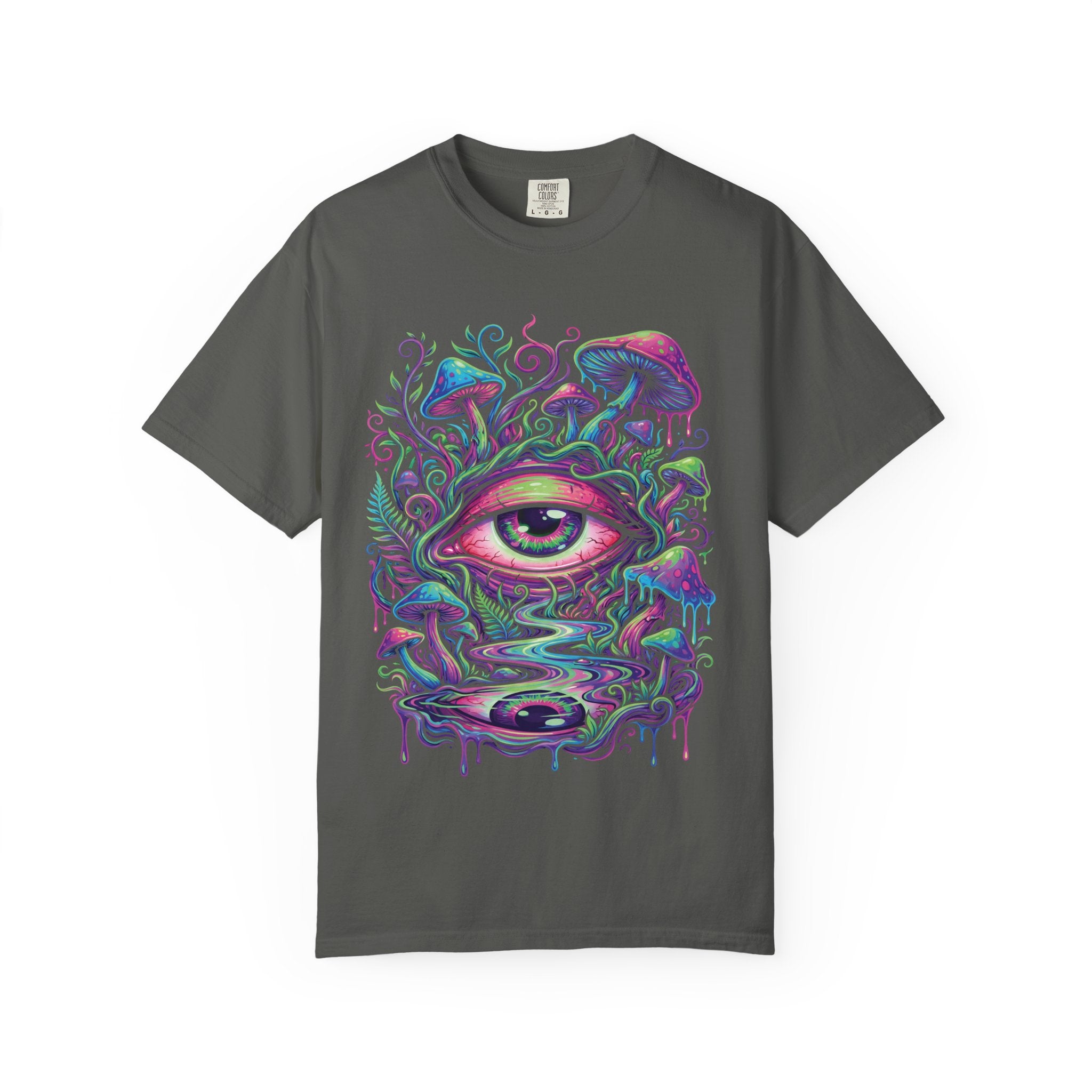 Psychedelic Third Eye Mushroom Comfort Colors Tee