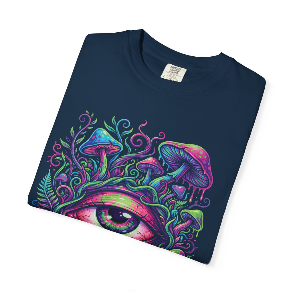 Psychedelic Third Eye Mushroom Comfort Colors Tee