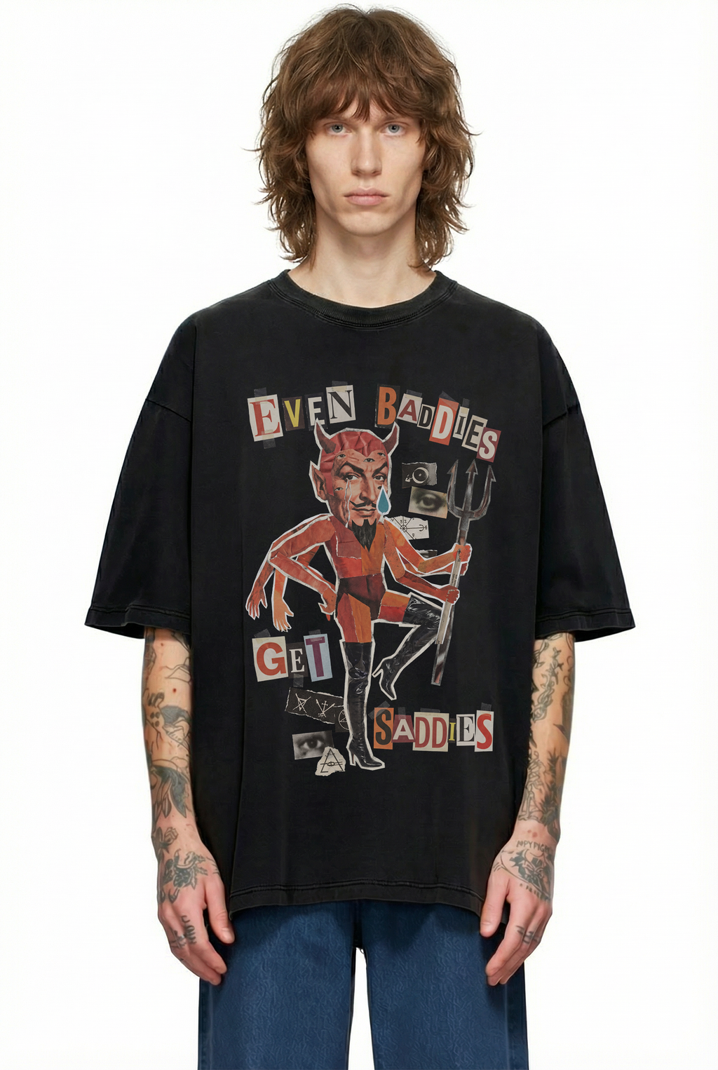 Even Baddies Get Saddies Comfort Colors Tee