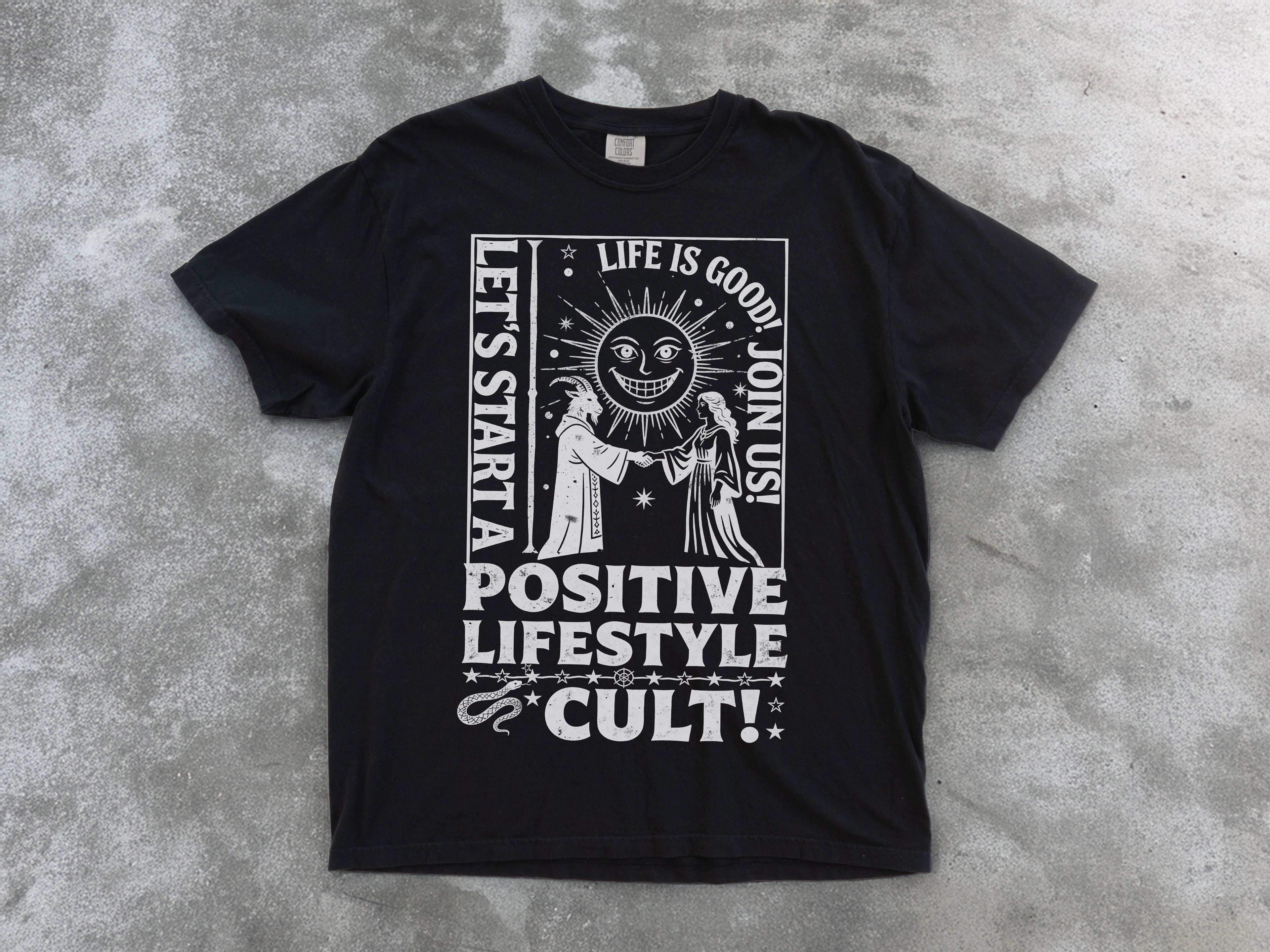 Positive Lifestyle Cult Comfort Colors Tee