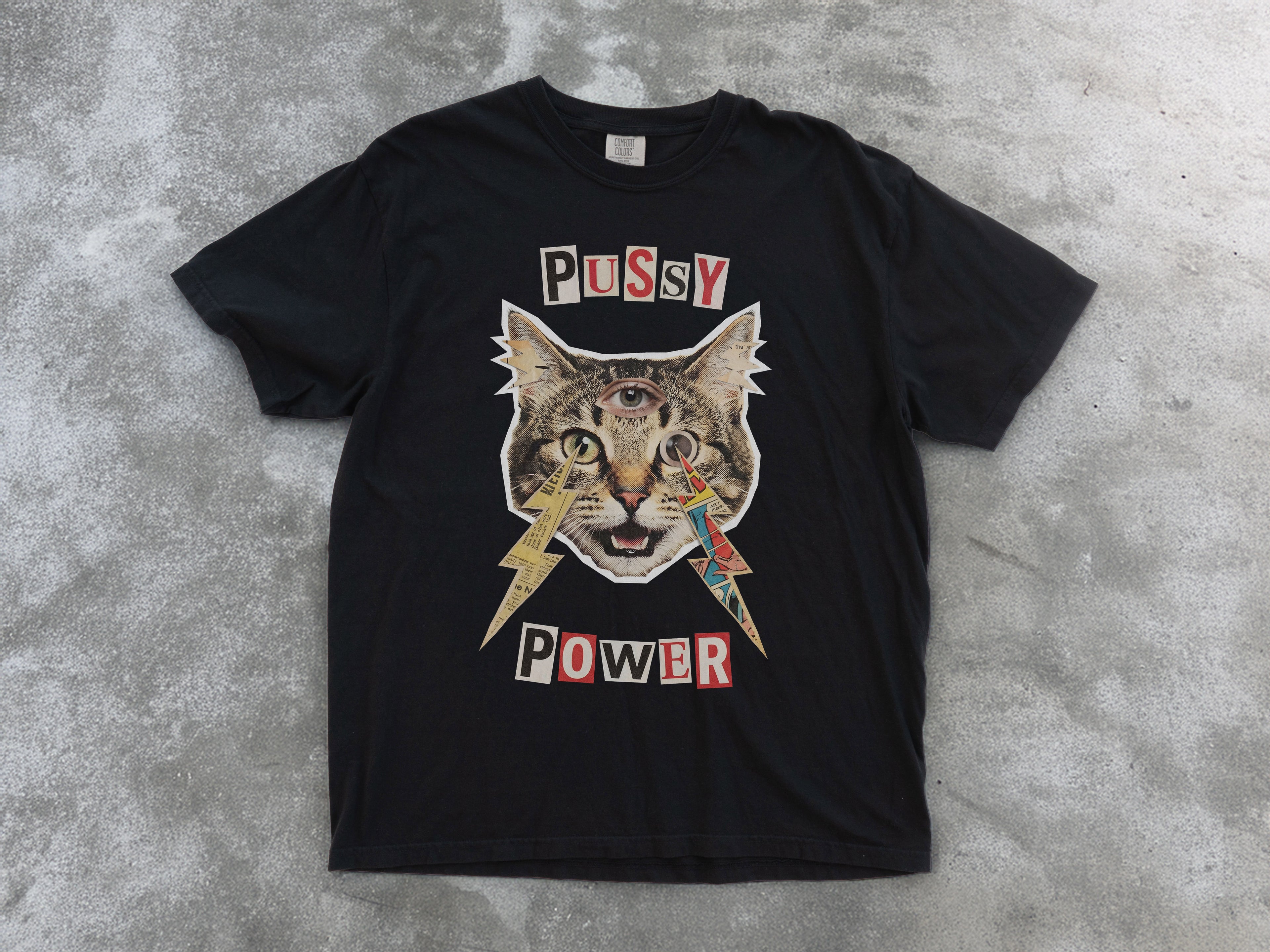 Pussy Power Feminism Comfort Colors Tee
