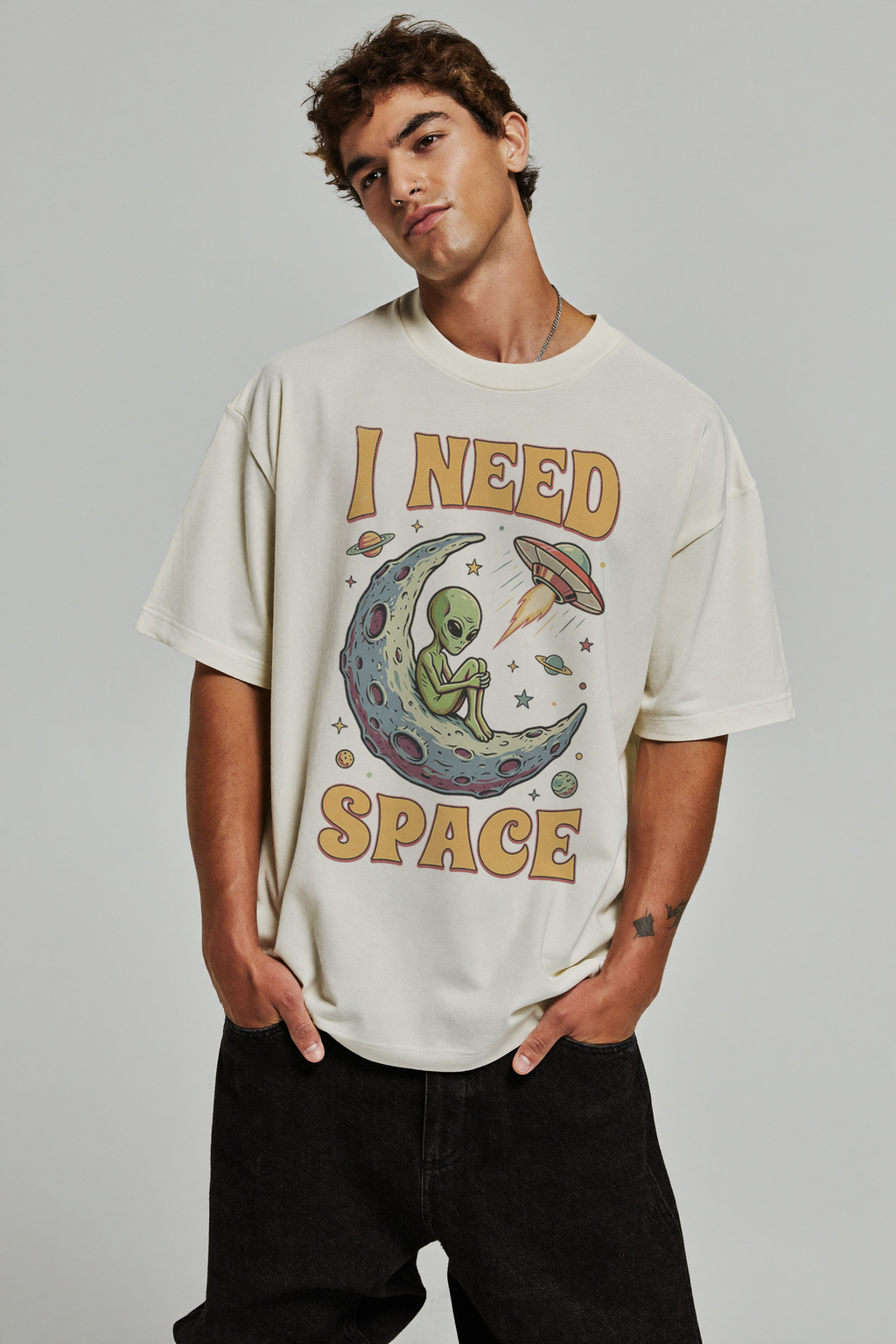I Need Space Alien Comfort Colors Tee