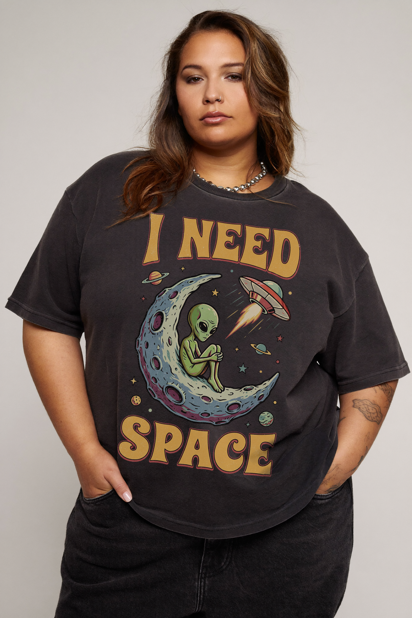 I Need Space Alien Comfort Colors Tee