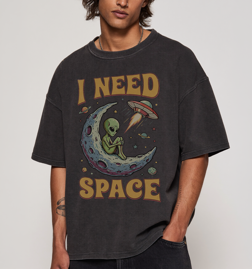 I Need Space Alien Comfort Colors Tee