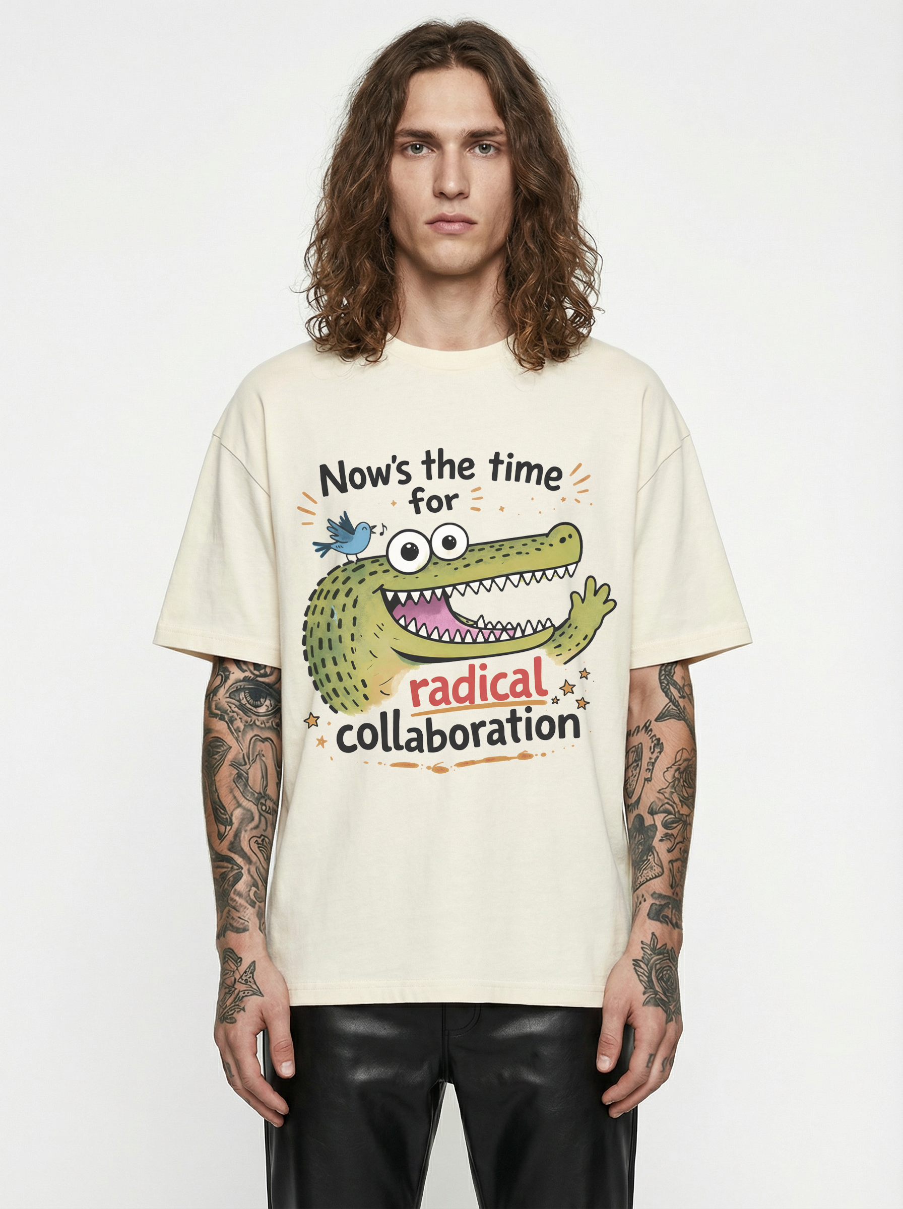 Nows the Time for Radical Collaboration Comfort Colors Alligator Tee