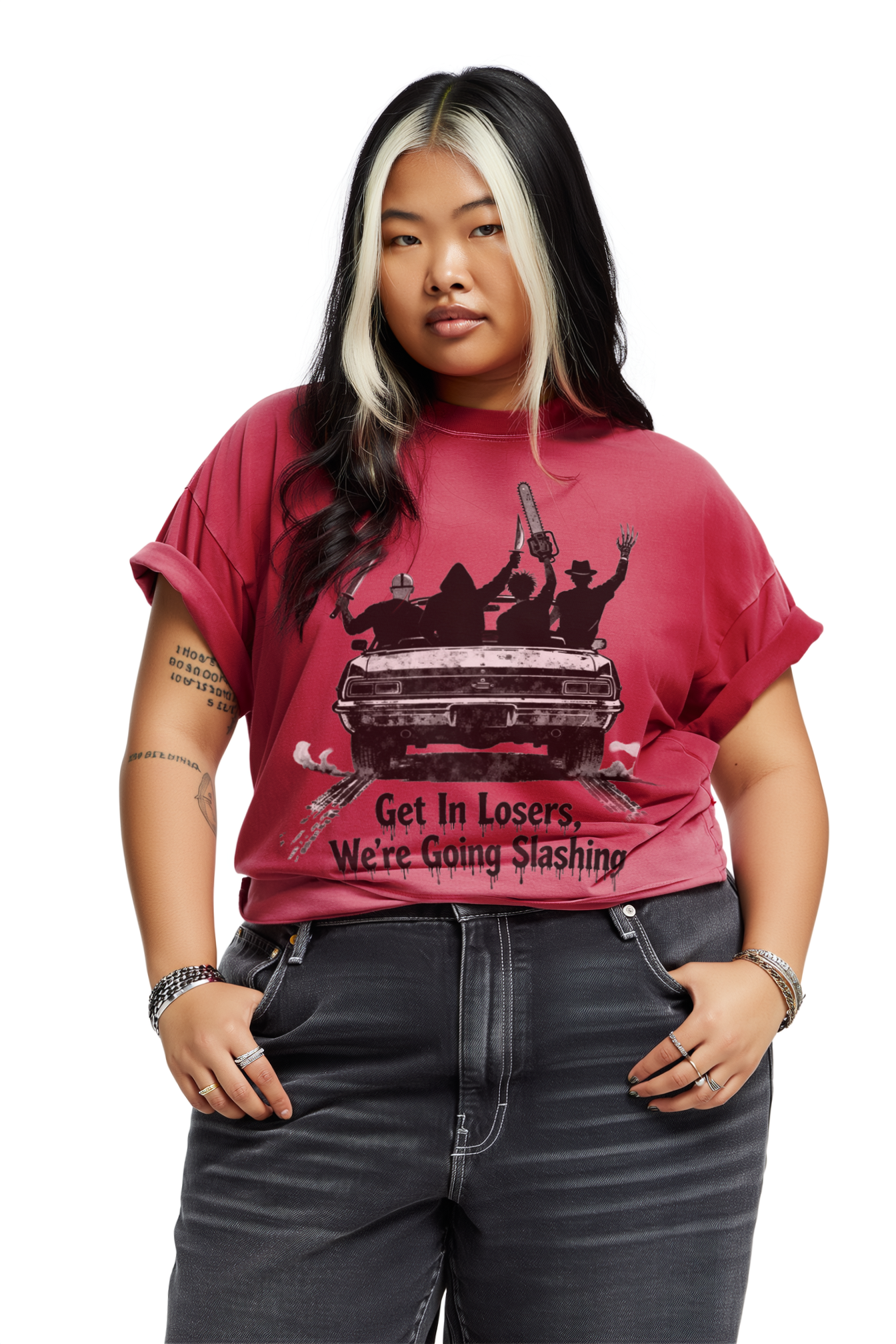 Get In Losers Horror Comfort Colors Tee