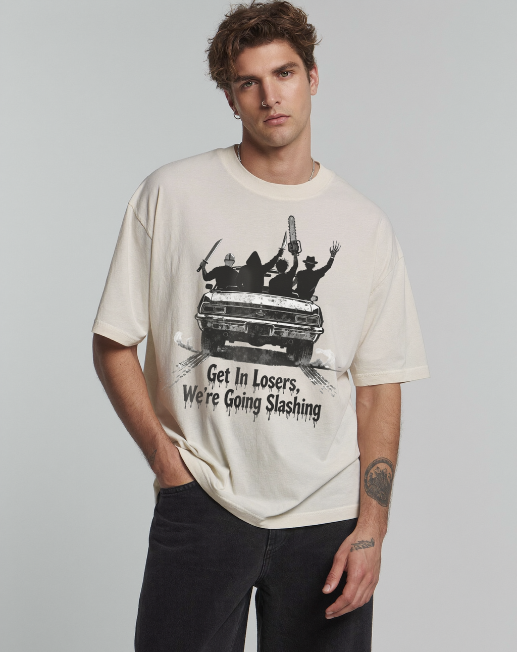 Get In Losers Horror Comfort Colors Tee