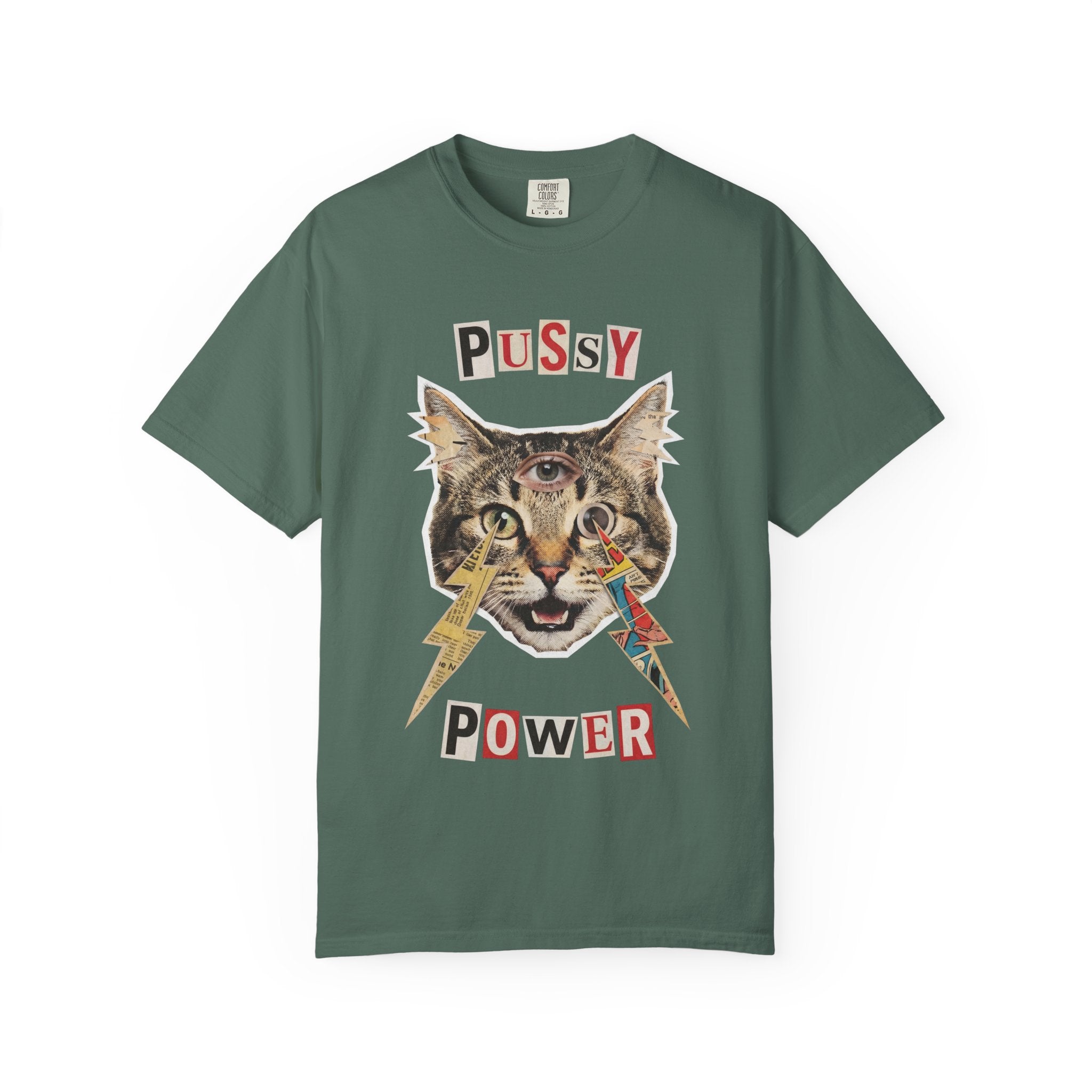 Pussy Power Feminism Comfort Colors Tee